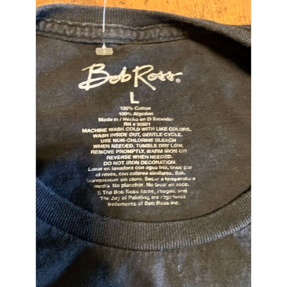 🌲 Bob Ross Graphic T-Shirt & Socks Bundle – Size L - Picture 3 of 5